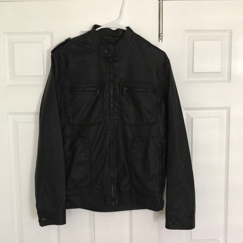 Brave soul Men's faux leather jacket
